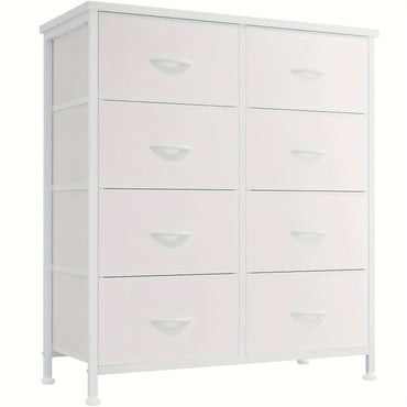 8 Drawer Dresser Storage Organizer Fabric Drawers Chest Bedroom Hallway Unit