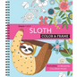 Color & Frame - Sloth (Adult Coloring Book) - Spiral