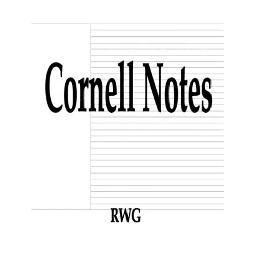 Cornell Notes: 50 Pages 8.5" X 11" - Paperback