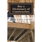 Buy a Dictionary of Construction: English-Spanish Construction Glossary - Paperback