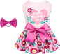 Velvet Dog Birthday and Holiday Dress  For Small Dogs Puppy Holiday Skirt XXS–L