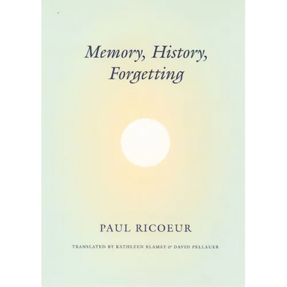 Memory, History, Forgetting - Paperback