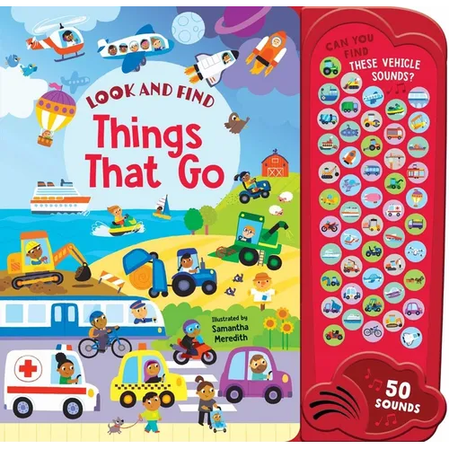 Things That Go: 50 Button Sound Book: Search & Find Book with 50 Noises! - Board Book