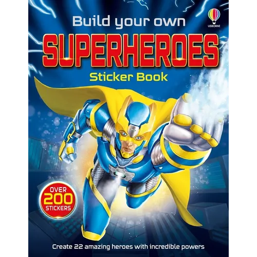 Build Your Own Superheroes Sticker Book - Paperback