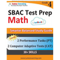 SBAC Test Prep: 4th Grade Math Common Core Practice Book and Full-length Online Assessments: Smarter Balanced Study Guide With Perform - Paperback