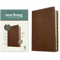 NLT Thinline Reference Bible, Filament Enabled Edition (Red Letter, Leatherlike, Rustic Brown, Indexed) - Imitation Leather