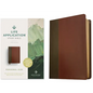 NLT Life Application Study Bible, Third Edition, Personal Size (Leatherlike, Brown/Mahogany, Red Letter) - Imitation Leather