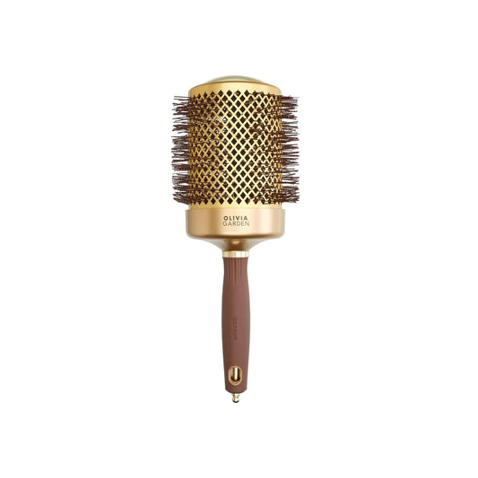 Olivia Garden Expert Blowout Shine Wavy Bristles Hair Brush - Detangling, Styling & Shine Enhancement for Wavy/Curly Hair
