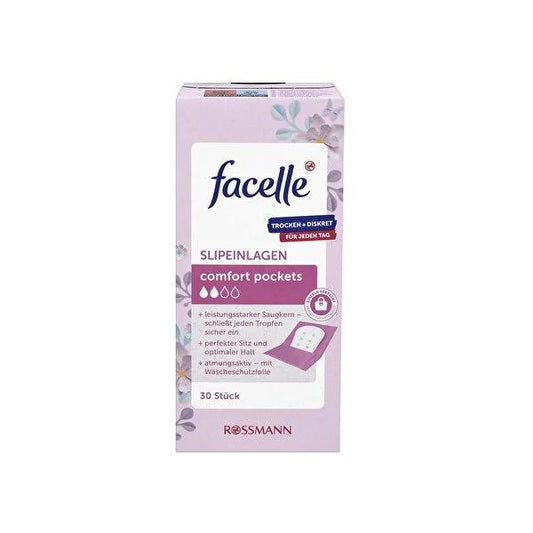 Facelle Daily Pads Normal 30 Count - Breathable, Comfortable Feminine Hygiene Products for Women