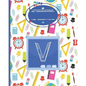 Composition Notebook V: Monogrammed Initial Primary School Wide Ruled Notebook - Paperback
