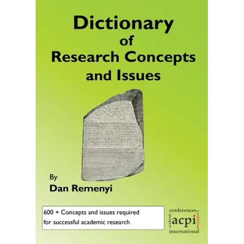 A Dictionary of Research Terms and Issues - Paperback