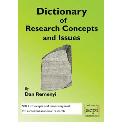 A Dictionary of Research Terms and Issues - Paperback