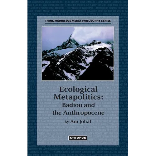 Ecological Metapolitics: Badiou and the Anthropocene - Paperback