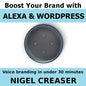 Boost You Brand With Alexa And Wordpress: Voice Branding in under 30 Minutes - Paperback