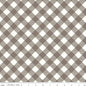Brown Pebble Lori Holt Bee Ginghams Cotton Wideback Fabric per yard