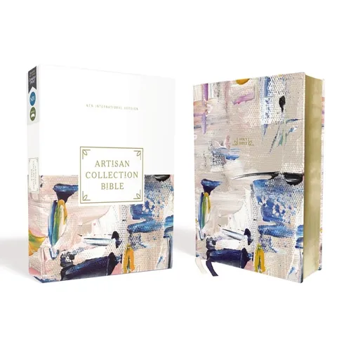 Niv, Artisan Collection Bible, Leathersoft, Multi-Color/Blue, Red Letter, Comfort Print - Imitation Leather