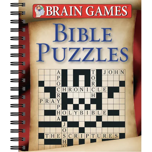 Brain Games - Bible Puzzles (Includes a Variety of Puzzle Types) - Spiral