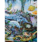 Under The Sea: Fishes, Turtle, Seaweed, Artwork, Painting, Story book, - Paperback