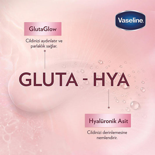 Vaseline Gluta-Hya Serum Burst Revitalizing Body Lotion - Moisturizing Body Lotion with Hyaluronic Acid & GlutaGlow Technology
