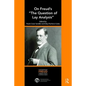 On Freud's "The Question of Lay Analysis" - Paperback