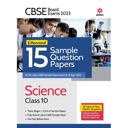 CBSE BOARD Exam 2023 - I-Succeed 15 Sample Question Papers Science Class 10 - Paperback