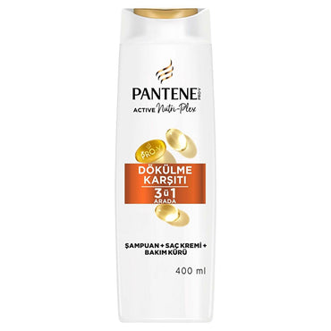 Pantene 3-in-1 Anti-Hair Loss Shampoo with PRO-V Technology - Strengthens & Nourishes Hair, 13.53 fl oz