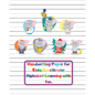 Handwriting Paper for Kids: Practicular Alphabet Learning with fun.: Cursive Writing Books and Practice Paper:3-Line and Checkered Writing Sheets( - Paperback