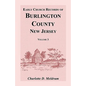 Early Church Records of Burlington County, New Jersey, Volume 3 - Paperback