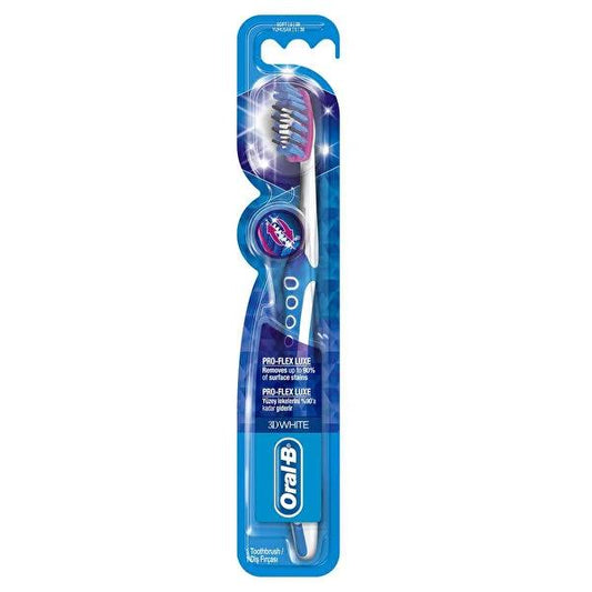 Oral-B Manual Toothbrush Luxe 3D Proflex Medium - Orthodontic Toothbrush for Effective Plaque Removal