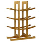12-Bottle Wine Rack Modern Asian Style in Natural Bamboo