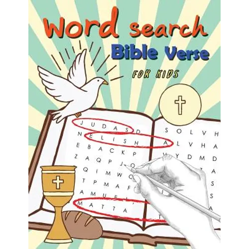 Word Search Bible Verse for Kids: Word Search for Bible Study for Kids Ages 6-8 - Paperback
