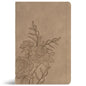 CSB Large Print Thinline Bible, Digital Study Edition, Earth Suedesoft Leathertouch - Imitation Leather