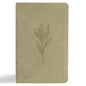 KJV Single-Column Personal Size Bible, Sage Suedesoft Leathertouch - Imitation Leather
