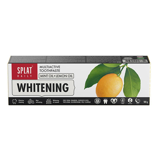 Splat Daily Whitening Toothpaste - Naturally Whiten Teeth Up to 2.5 Tones, Strengthen Enamel & Freshen Breath - 75ml
