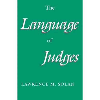 The Language of Judges - Paperback