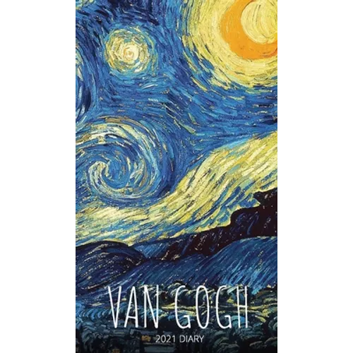 Van Gogh 2021 Diary: Slim Pocket Calendar, Week to View, Monthly Planner, Date Book with Holidays Contacts Passwords - Paperback