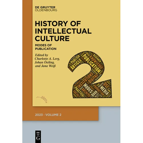 History of Intellectual Culture 2/2023: Modes of Publication - Paperback