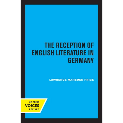 The Reception of English Literature in Germany - Paperback