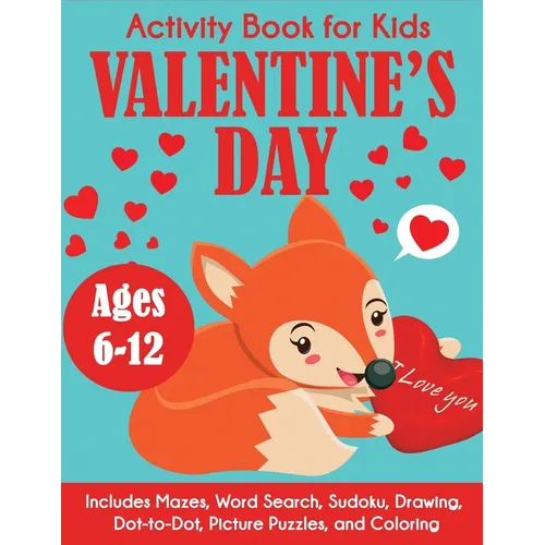 Valentine's Day Activity Book for Kids - Paperback