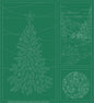 Wagara Sashiko Panel Season's Greeting Part 2 Green