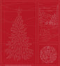 Wagara Sashiko Panel Season's Greeting Part 2 Red