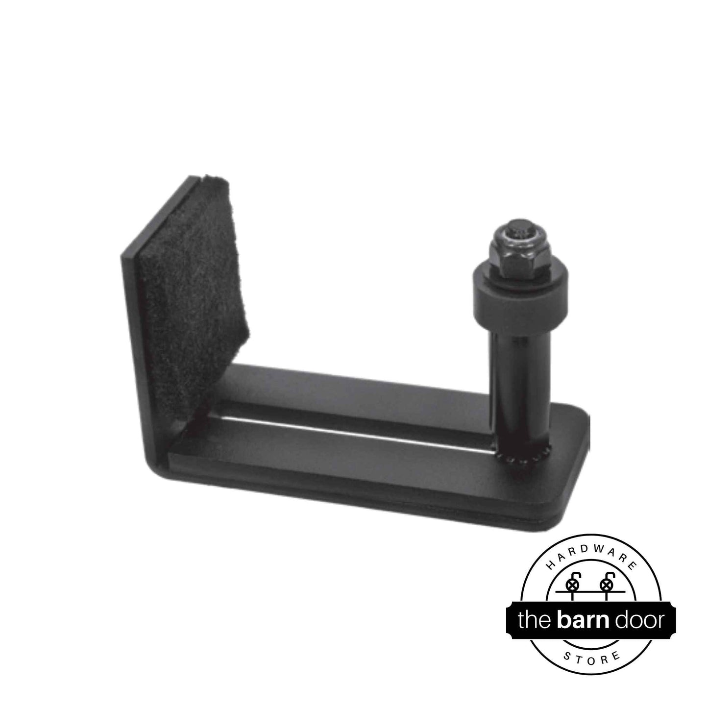 Wall Mounted Felt-Lined Barn Door Roller Floor Guide