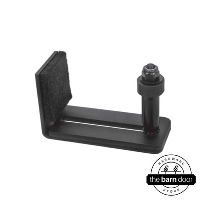 Wall Mounted Felt-Lined Barn Door Roller Floor Guide