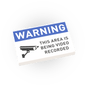 Warning - Video Recording Sign - Custom Printed - Made Using a LEGO® Tile