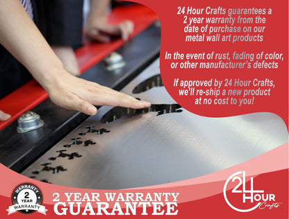 Birch Trees Metal Wall Art | Indoor Outdoor | Up to 46" | Over 20 Color Options