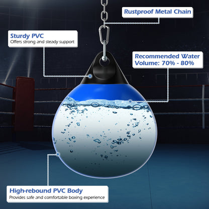 21 Inch Water Punching Bag with Adjustable Metal Chain