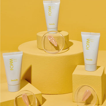 Beaulis Form It Foundation Makeup - Liquid, Moisturizing, E Vitamin Enriched for Flawless Finish