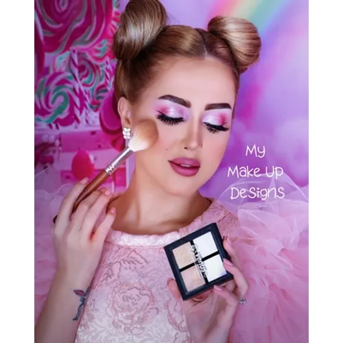 My Make Up Designs: Book of face chart templates for make up artist designers creations. Perfect for teens, students & professionals. Lilac design - Paperback