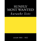 SUNFLY Most Wanted KARAOKE listings sfmw801 - sfmw932: discs sfmw801 - sfmw932 - Paperback