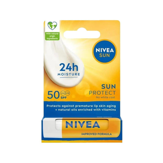 Nivea Nivea Sun SPF50 Lip Balm - High Sun Protection for Lips, Portable & Travel-Friendly